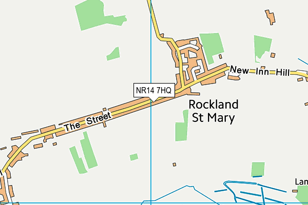 NR14 7HQ map - OS VectorMap District (Ordnance Survey)