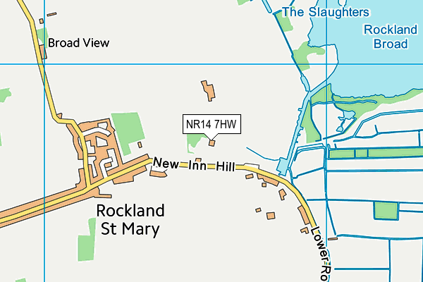 NR14 7HW map - OS VectorMap District (Ordnance Survey) NR14 7HW map - OS VectorMap District (Ordnance Survey)