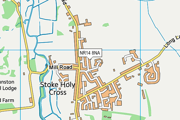 NR14 8NA map - OS VectorMap District (Ordnance Survey) NR14 8NA map - OS VectorMap District (Ordnance Survey)