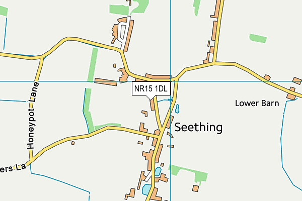 NR15 1DL map - OS VectorMap District (Ordnance Survey)