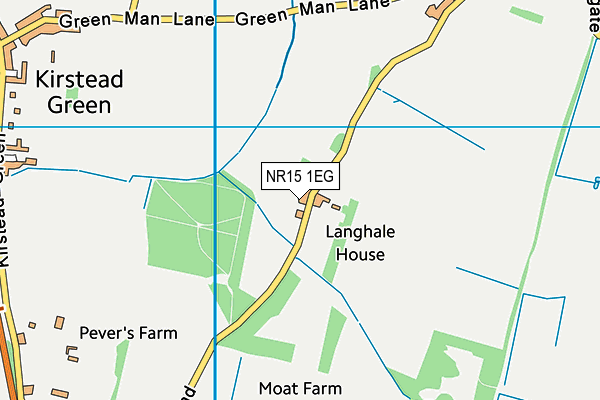 NR15 1EG map - OS VectorMap District (Ordnance Survey) NR15 1EG map - OS VectorMap District (Ordnance Survey)
