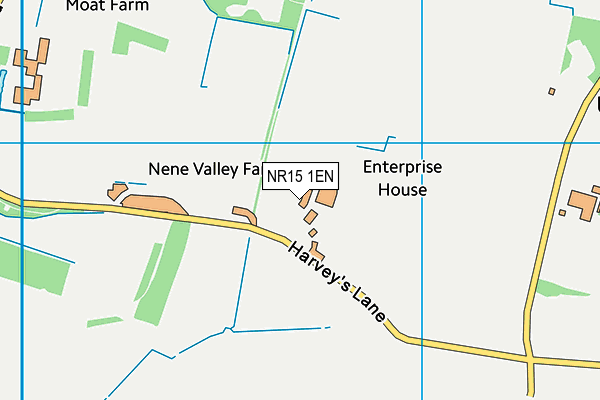 NR15 1EN map - OS VectorMap District (Ordnance Survey)