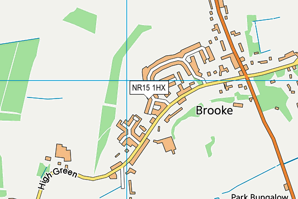 NR15 1HX map - OS VectorMap District (Ordnance Survey)