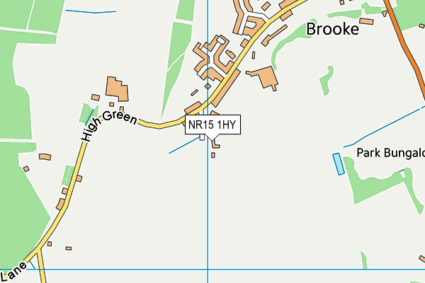 NR15 1HY map - OS VectorMap District (Ordnance Survey)