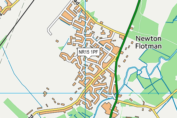 NR15 1PF map - OS VectorMap District (Ordnance Survey) NR15 1PF map - OS VectorMap District (Ordnance Survey)