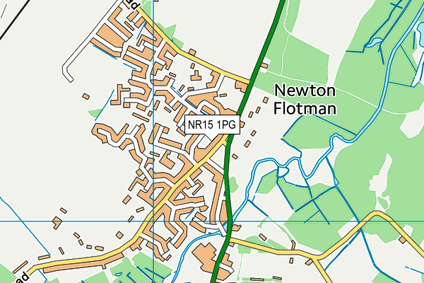 NR15 1PG map - OS VectorMap District (Ordnance Survey) NR15 1PG map - OS VectorMap District (Ordnance Survey)