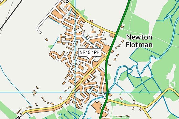 NR15 1PH map - OS VectorMap District (Ordnance Survey) NR15 1PH map - OS VectorMap District (Ordnance Survey)