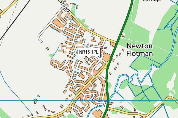 NR15 1PL map - OS VectorMap District (Ordnance Survey) NR15 1PL map - OS VectorMap District (Ordnance Survey)