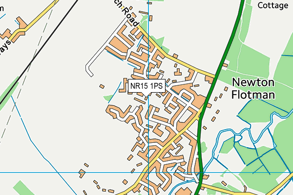 NR15 1PS map - OS VectorMap District (Ordnance Survey) NR15 1PS map - OS VectorMap District (Ordnance Survey)