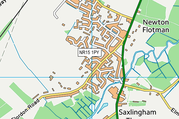 NR15 1PY map - OS VectorMap District (Ordnance Survey) NR15 1PY map - OS VectorMap District (Ordnance Survey)