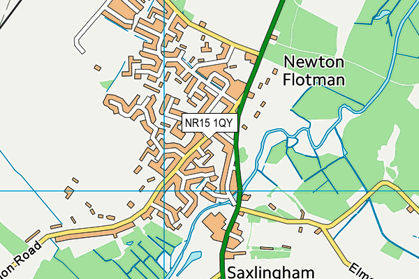 NR15 1QY map - OS VectorMap District (Ordnance Survey) NR15 1QY map - OS VectorMap District (Ordnance Survey)