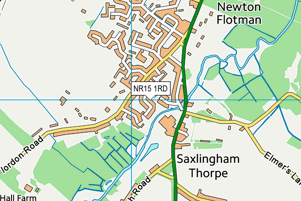 NR15 1RD map - OS VectorMap District (Ordnance Survey) NR15 1RD map - OS VectorMap District (Ordnance Survey)