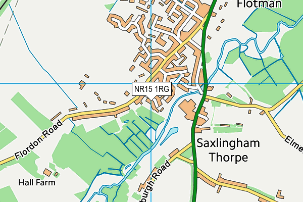 NR15 1RG map - OS VectorMap District (Ordnance Survey) NR15 1RG map - OS VectorMap District (Ordnance Survey)