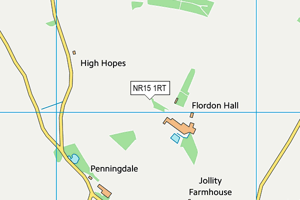 NR15 1RT map - OS VectorMap District (Ordnance Survey) NR15 1RT map - OS VectorMap District (Ordnance Survey)