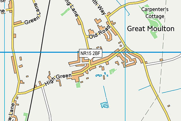 NR15 2BF map - OS VectorMap District (Ordnance Survey) NR15 2BF map - OS VectorMap District (Ordnance Survey)