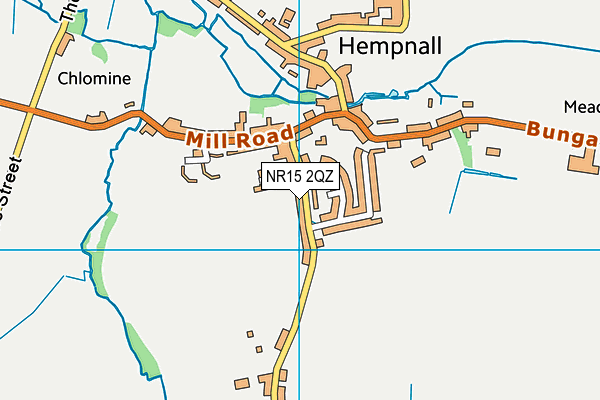 NR15 2QZ map - OS VectorMap District (Ordnance Survey)