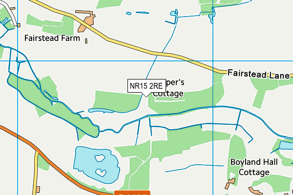 NR15 2RE map - OS VectorMap District (Ordnance Survey) NR15 2RE map - OS VectorMap District (Ordnance Survey)