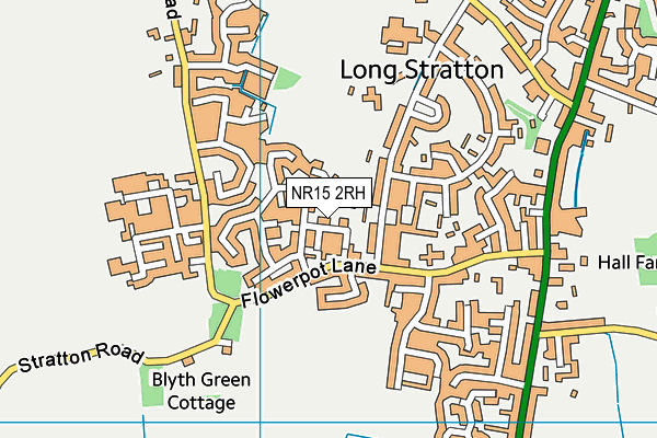 NR15 2RH map - OS VectorMap District (Ordnance Survey) NR15 2RH map - OS VectorMap District (Ordnance Survey)