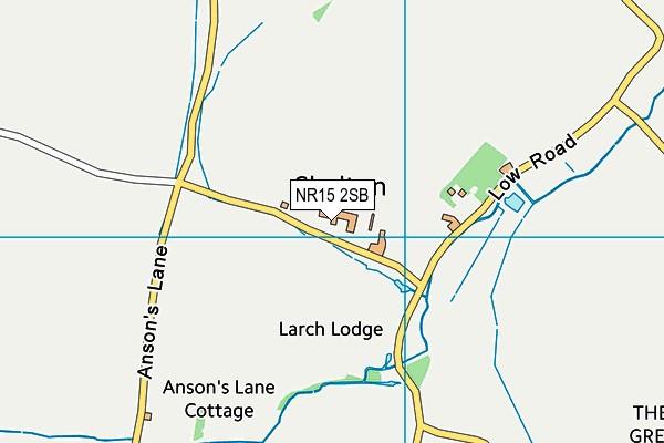NR15 2SB map - OS VectorMap District (Ordnance Survey) NR15 2SB map - OS VectorMap District (Ordnance Survey)