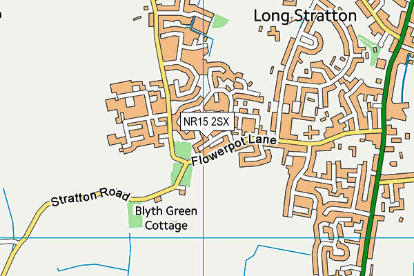 NR15 2SX map - OS VectorMap District (Ordnance Survey) NR15 2SX map - OS VectorMap District (Ordnance Survey)