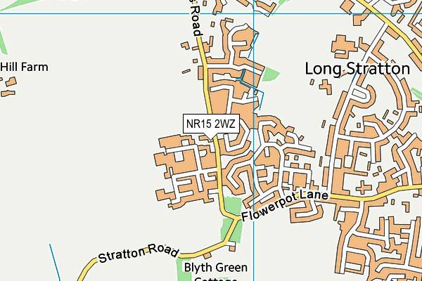 NR15 2WZ map - OS VectorMap District (Ordnance Survey) NR15 2WZ map - OS VectorMap District (Ordnance Survey)