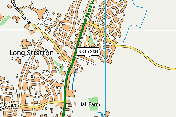 NR15 2XH map - OS VectorMap District (Ordnance Survey) NR15 2XH map - OS VectorMap District (Ordnance Survey)