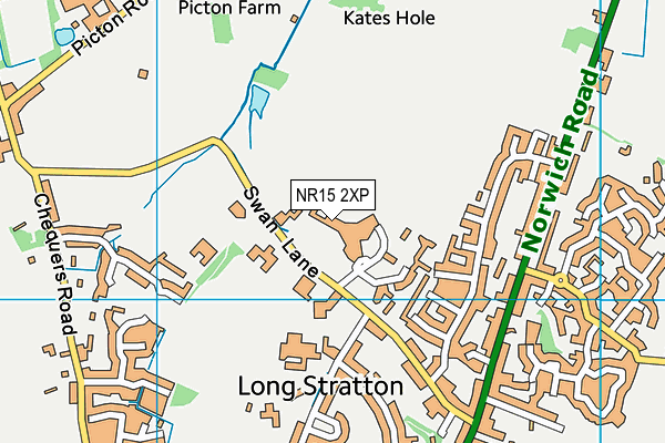 NR15 2XP map - OS VectorMap District (Ordnance Survey) NR15 2XP map - OS VectorMap District (Ordnance Survey)