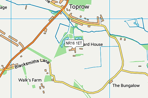 NR16 1ET map - OS VectorMap District (Ordnance Survey) NR16 1ET map - OS VectorMap District (Ordnance Survey)