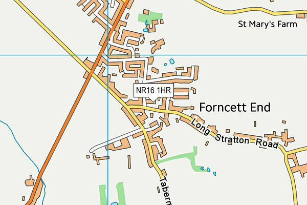 NR16 1HR map - OS VectorMap District (Ordnance Survey) NR16 1HR map - OS VectorMap District (Ordnance Survey)