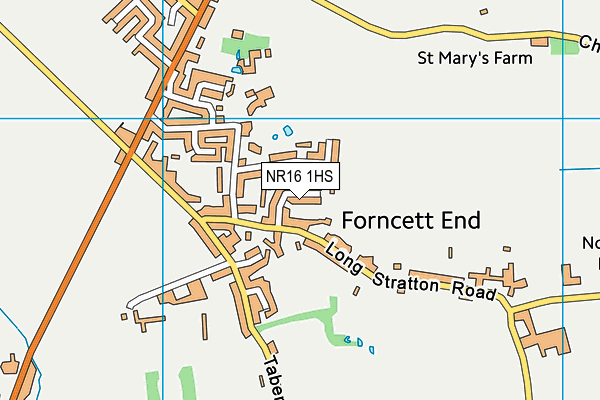 NR16 1HS map - OS VectorMap District (Ordnance Survey) NR16 1HS map - OS VectorMap District (Ordnance Survey)
