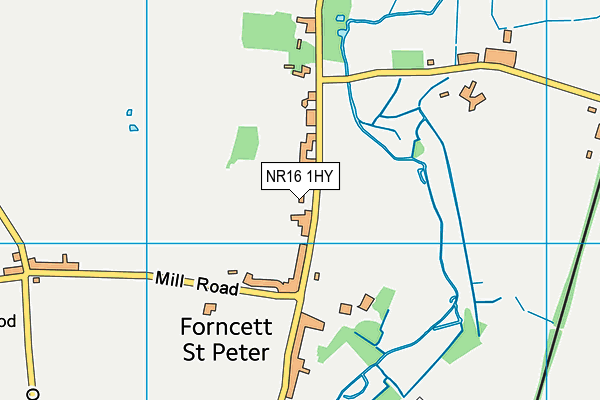 NR16 1HY map - OS VectorMap District (Ordnance Survey) NR16 1HY map - OS VectorMap District (Ordnance Survey)