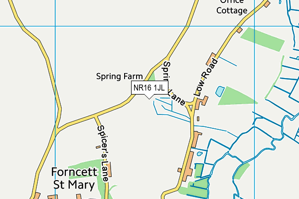 NR16 1JL map - OS VectorMap District (Ordnance Survey) NR16 1JL map - OS VectorMap District (Ordnance Survey)