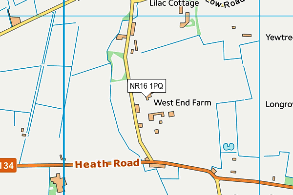 NR16 1PQ map - OS VectorMap District (Ordnance Survey) NR16 1PQ map - OS VectorMap District (Ordnance Survey)