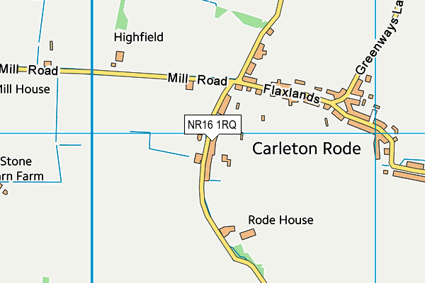 NR16 1RQ map - OS VectorMap District (Ordnance Survey) NR16 1RQ map - OS VectorMap District (Ordnance Survey)