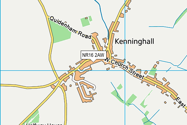 NR16 2AW map - OS VectorMap District (Ordnance Survey) NR16 2AW map - OS VectorMap District (Ordnance Survey)