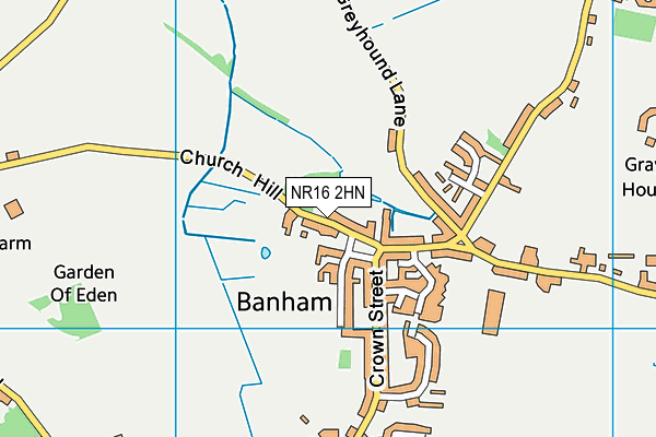 NR16 2HN map - OS VectorMap District (Ordnance Survey) NR16 2HN map - OS VectorMap District (Ordnance Survey)