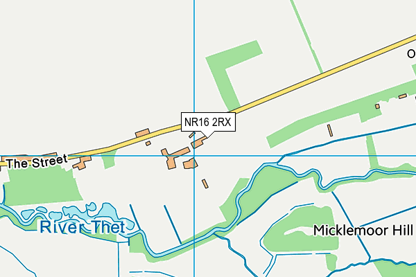 NR16 2RX map - OS VectorMap District (Ordnance Survey) NR16 2RX map - OS VectorMap District (Ordnance Survey)