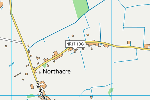 NR17 1DG map - OS VectorMap District (Ordnance Survey) NR17 1DG map - OS VectorMap District (Ordnance Survey)