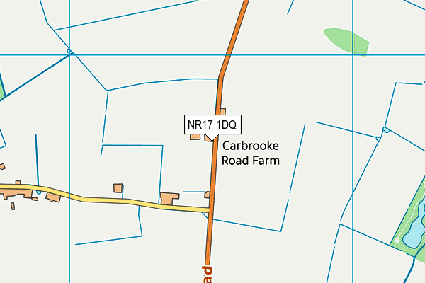 NR17 1DQ map - OS VectorMap District (Ordnance Survey)