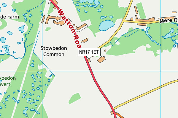 NR17 1ET map - OS VectorMap District (Ordnance Survey) NR17 1ET map - OS VectorMap District (Ordnance Survey)