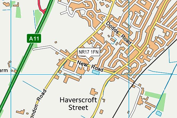 NR17 1FN map - OS VectorMap District (Ordnance Survey) NR17 1FN map - OS VectorMap District (Ordnance Survey)