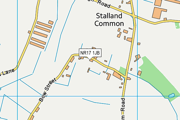NR17 1JB map - OS VectorMap District (Ordnance Survey) NR17 1JB map - OS VectorMap District (Ordnance Survey)