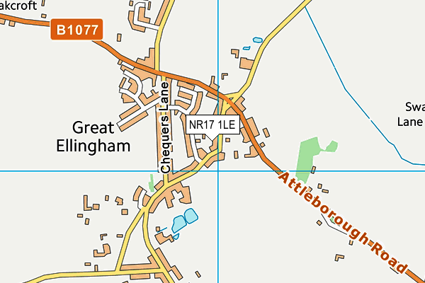 NR17 1LE map - OS VectorMap District (Ordnance Survey) NR17 1LE map - OS VectorMap District (Ordnance Survey)