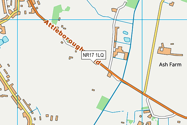 NR17 1LQ map - OS VectorMap District (Ordnance Survey)