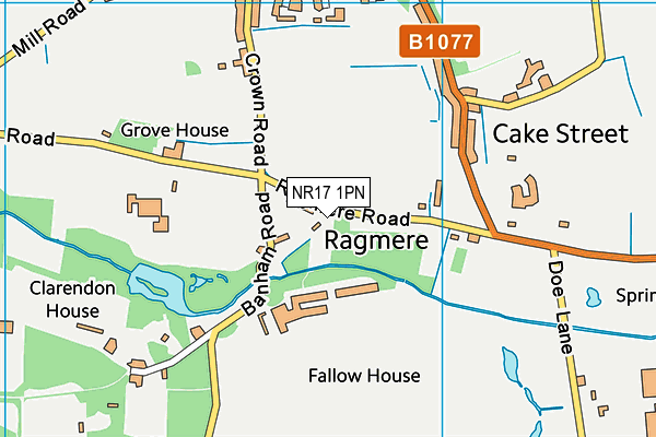 NR17 1PN map - OS VectorMap District (Ordnance Survey) NR17 1PN map - OS VectorMap District (Ordnance Survey)