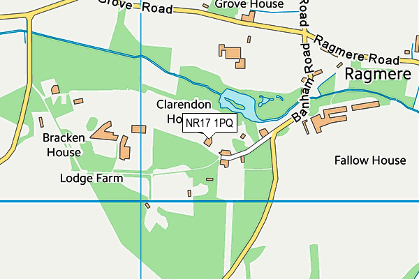 NR17 1PQ map - OS VectorMap District (Ordnance Survey)