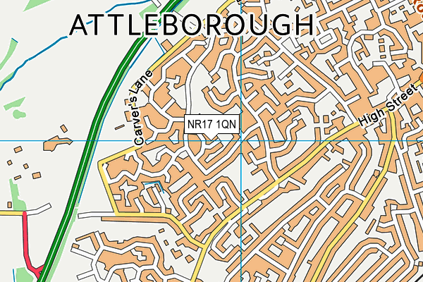 NR17 1QN map - OS VectorMap District (Ordnance Survey) NR17 1QN map - OS VectorMap District (Ordnance Survey)