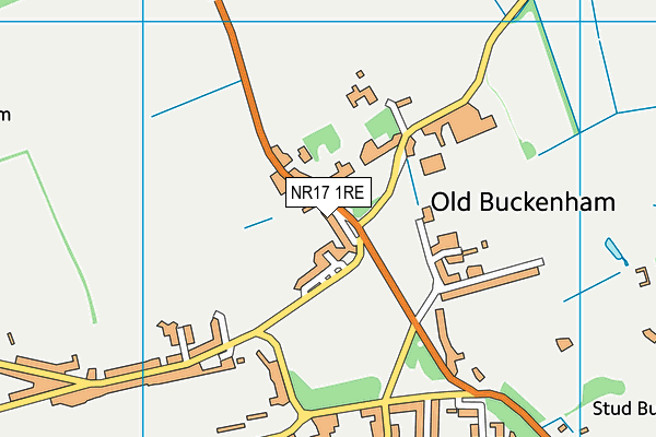 NR17 1RE map - OS VectorMap District (Ordnance Survey) NR17 1RE map - OS VectorMap District (Ordnance Survey)