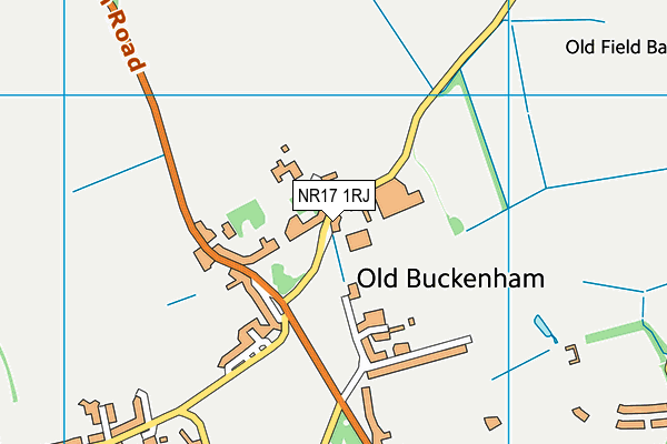NR17 1RJ map - OS VectorMap District (Ordnance Survey)