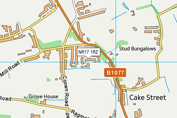NR17 1RZ map - OS VectorMap District (Ordnance Survey) NR17 1RZ map - OS VectorMap District (Ordnance Survey)